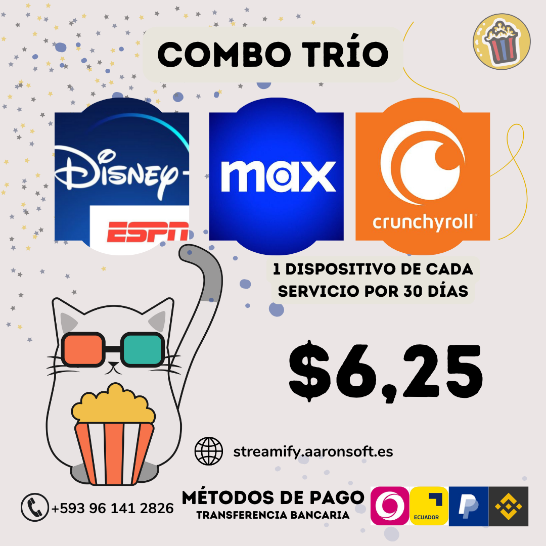 Disney Premium + Max + Crunchyroll